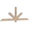 Ekena Millwork Kennewick Smooth Timber Gable Bracket, Douglas Fir, 72"W x 24"H x 1 1/2"D x 3 1/2"F, 8/12 Pitch GBW072X24X0204KEN00SDF - alternate 3